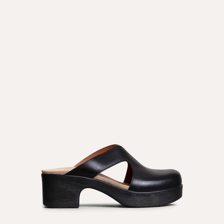 Mjuka Traskor Med Lag Klack Calou | Eivor Clog Black