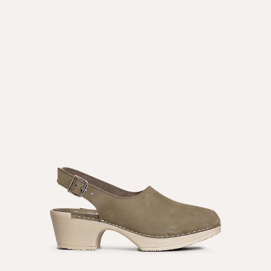 Forsaljning/Arkiv Calou | Lilja Clog Khaki Gron