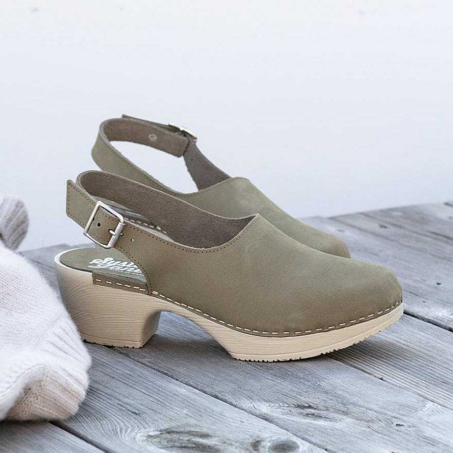 Forsaljning/Arkiv Calou | Lilja Clog Khaki Gron